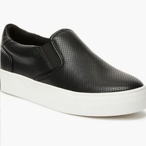 JustFab Eloise Platform Sneakers - Black Caviar - Size 7.5